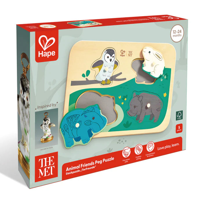 Hape-Majestic Animals Peg Puzzle