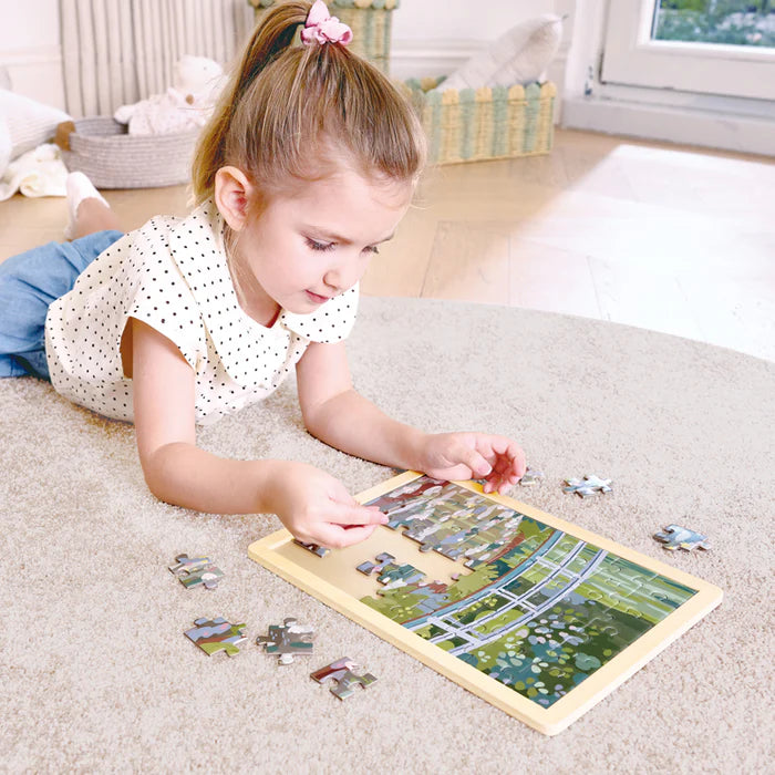 Hape-Monet Water-Lily Garden Puzzle 49 Pcs