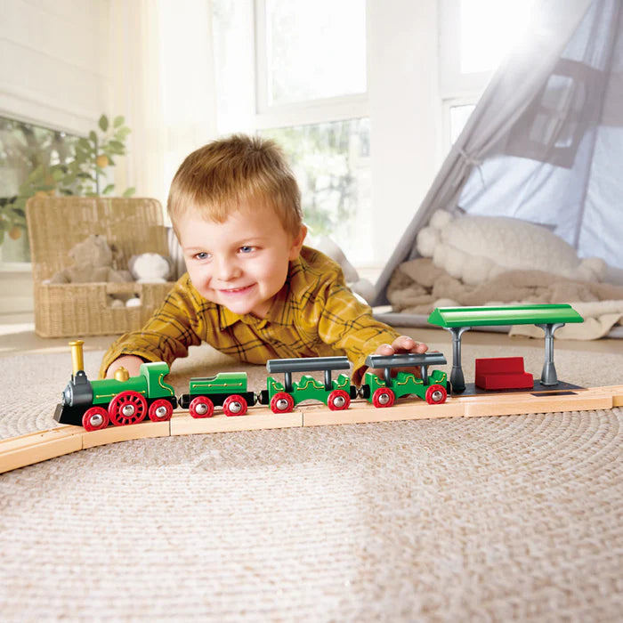 Hape-Retro Train with Foldable Chimney