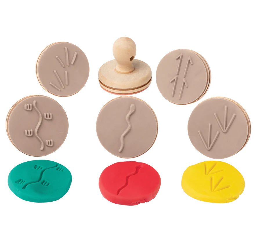 EC Wooden Dough Stamps - Indigenous Animal Track
