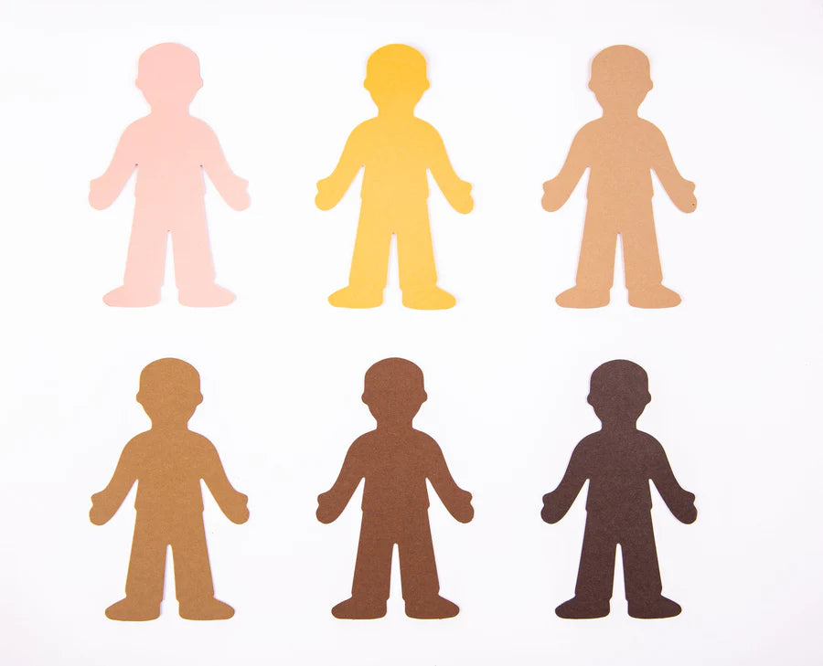 Friendship Colour Paper People Shapes-Class-144pc ( Available for pre-order)