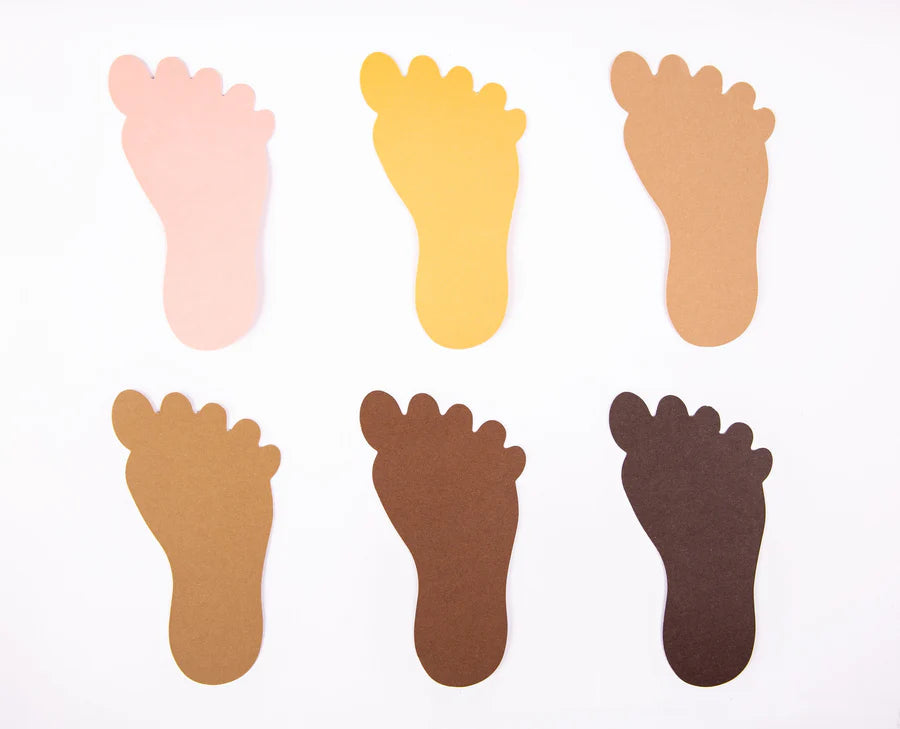 Friendship Colour Paper Feet Shape 30pcs( Available for pre-order)