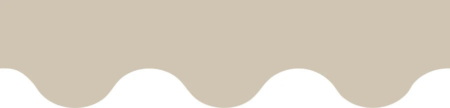 Growing Minds Oat Rolled Scalloped Border