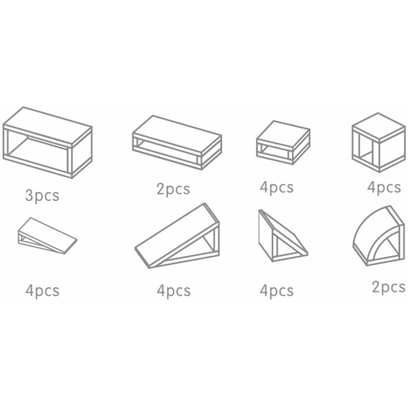 Outdoor Hollow Block Set 27Pc