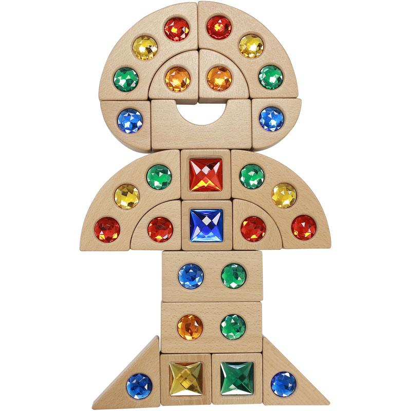 Gemstone Blocks 40Pc Set
