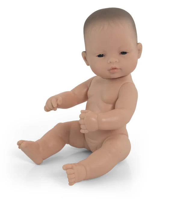 Miniland Doll - Anatomically Correct Baby Asian Girl, 32 cm