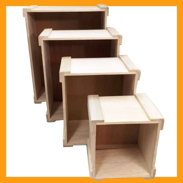 BalsaWood-Nest of Boxes 4pc