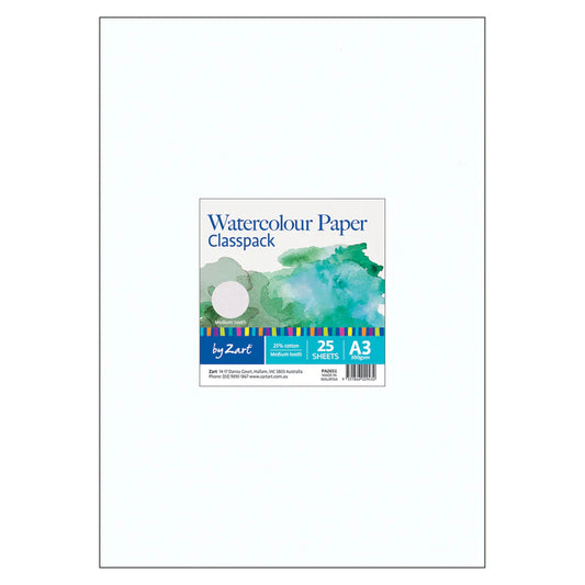 Zart Watercolour Paper 25pk