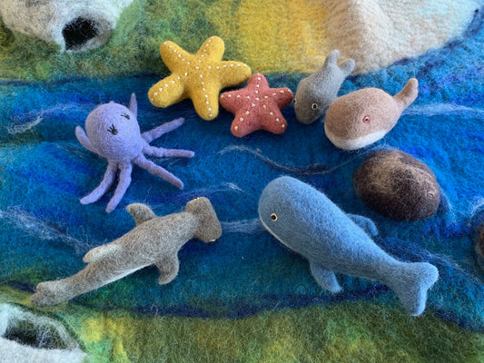 Papoose-Estuary+Sea Animal Set 8pc