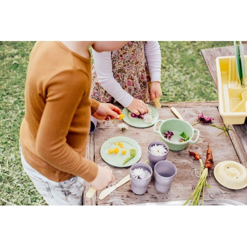 Plasto "I'M GREEN" Dinner set for 4, 19 pcs