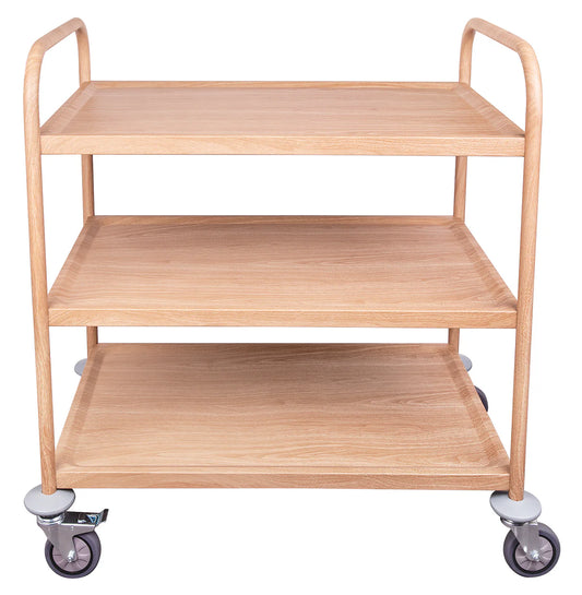 Wood Look 3 Tier Classroom Metal Trolley ETA28/10
