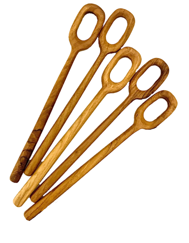 Papoose Teak Bubble-Stirrers 5pc