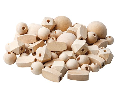 Wooden Beads Natural Asst 92’s