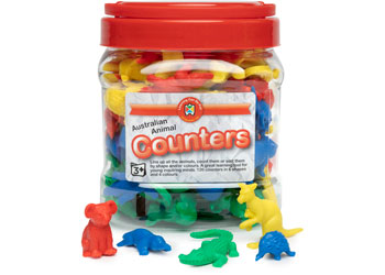 Australian Animal Counters LCBF- Jar of 120
