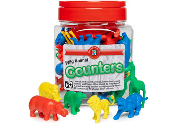 Wild Animal Counters LCBF-Jar of 40