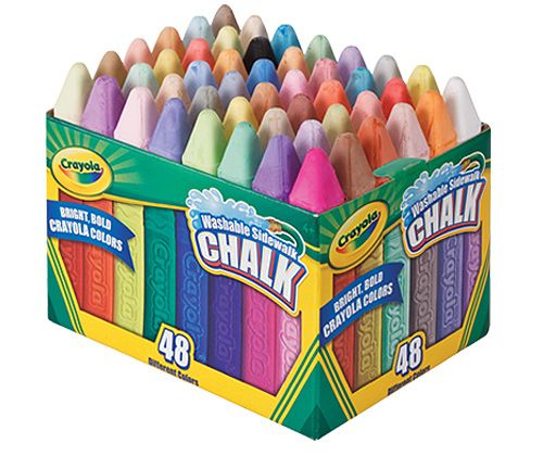 CRAYOLA-Sidewalk Chalk Washable-48pk