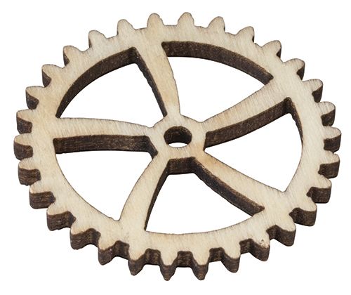 Wooden Gears & Cogs Asst 100’s