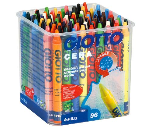 Giotto Cera Wax Pastel Pot 96 pcs