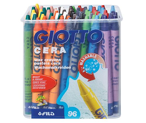 Giotto Cera Wax Pastel Pot 96 pcs