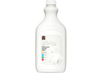 Splash Classroom Acrylic Paint 2lt - Snowball (White)