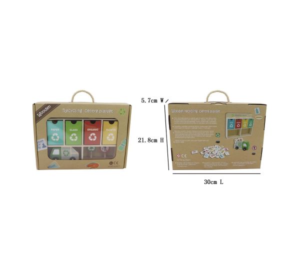 Wooden Recycling Centre Play Set