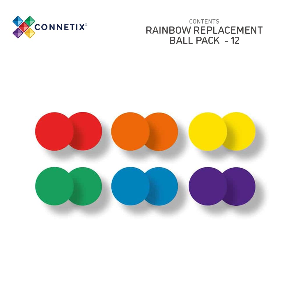 Connetix-Rainbow Ball Pack 12 pc