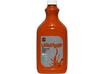 EC Liquitemp Classroom Poster Paint 2lt - Burnt Sienna