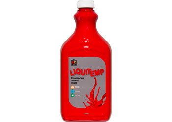EC Liquitemp Classroom Poster Paint - Brilliant Red
