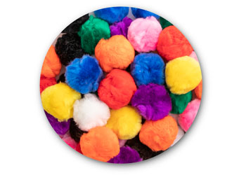 EC Pom Poms-Assorted Colours-300pk