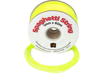 Spaghetti String 60m - Fluoro Yellow