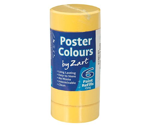 Poster Colours Paint Bocks Thick Set - Refill 6’s Brilliant Yellow