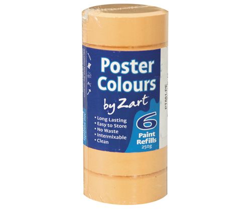 Poster Colours Paint Bocks Thick Set - Refill 6’s Peach