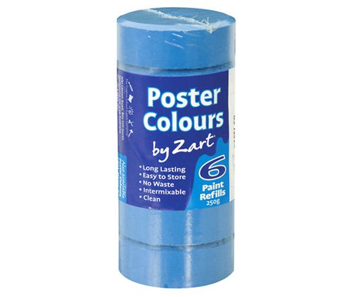 Poster Colours Paint Bocks Thick Set - Refill 6’s Sky Blue