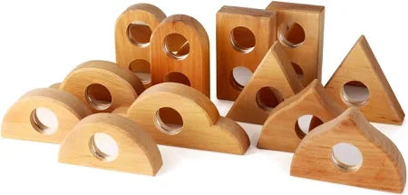 Bauspiel Fairy Tale Window Natural 36 pieces