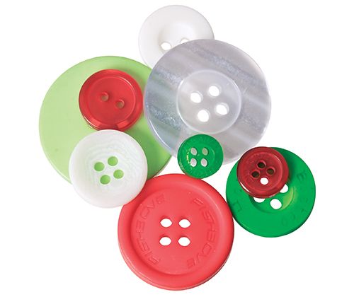 Basics Buttons Xmas 600g approx. 1400pcs