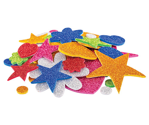 EVA Foam Glitter Shapes 100s