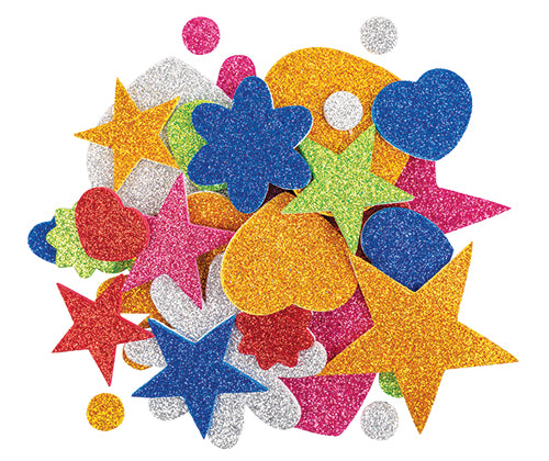 EVA Foam Glitter Shapes 100s