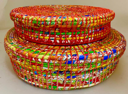 Papoose Spiral Tray Set Red/2pc