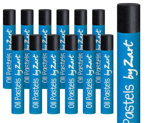 Zart Basics Oil Pastels Pack of 48 (Black)