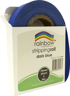 RAINBOW Stripping Roll Ribbed 25mm X 30m Assorted colours