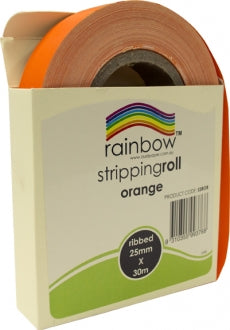 RAINBOW Stripping Roll Ribbed 25mm X 30m Assorted colours