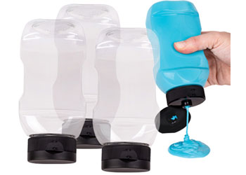 Upside Down Squeeze Bottle with Non Drip Valve 3s