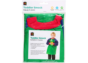 EC-Toddler Artist Smocks Green and Blue