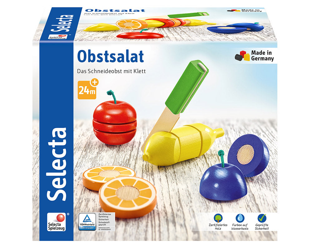 Selecta Fruit Salad cutting set.