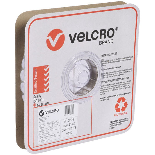 Velcoin Roll-Hooks 22mm White 900pc