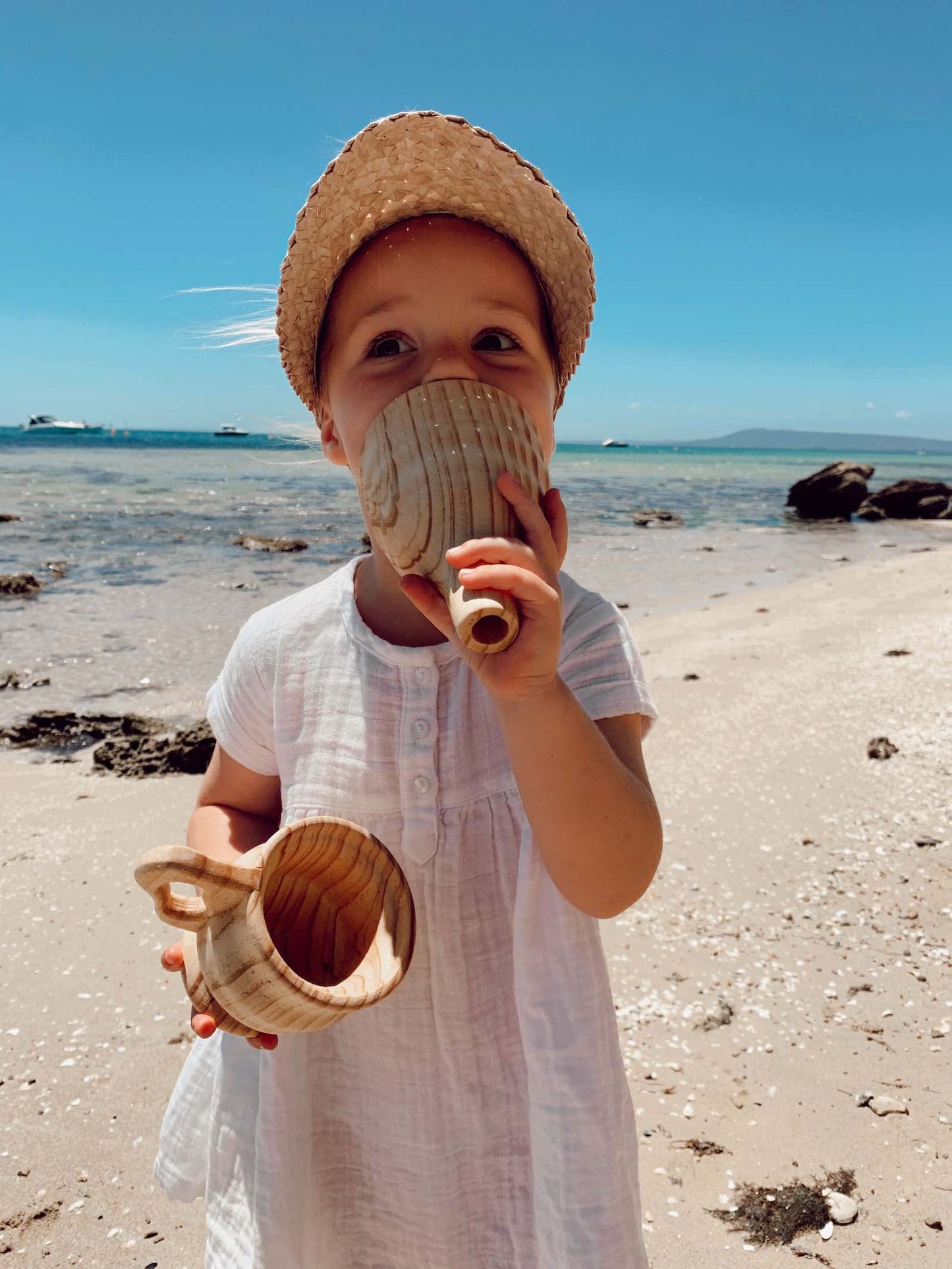 Explore Nook-Wooden Funnel & Large Cup set