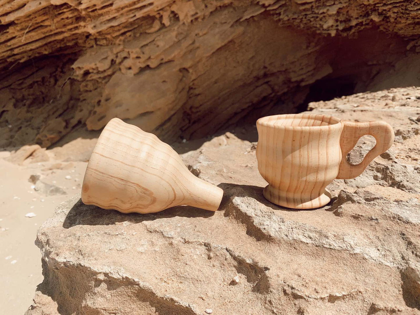 Explore Nook-Wooden Funnel & Large Cup set