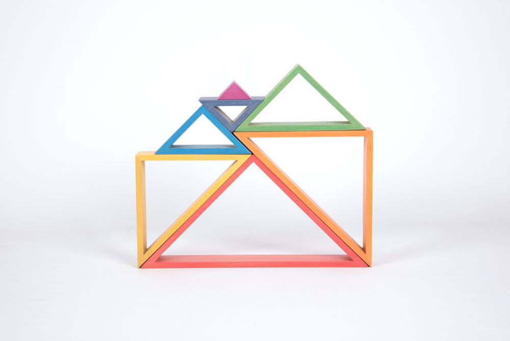 Rainbow Architect Shapes - Triangles 7pcs