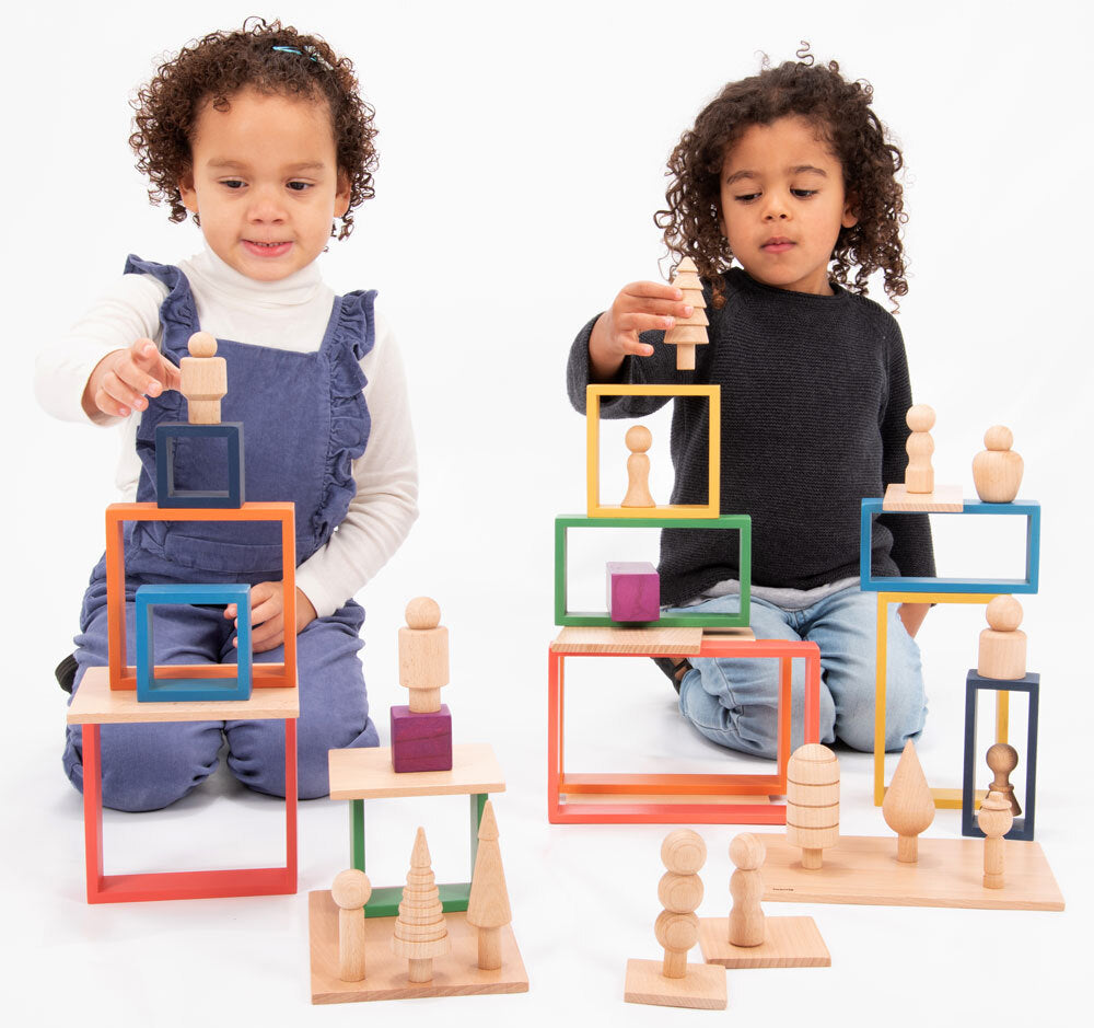 Rainbow Architect Shapes - Squares 7pcs