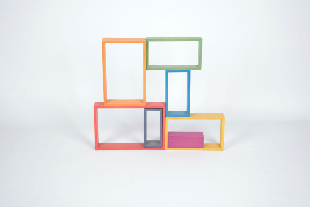 Rainbow Architect Shapes - Rectangles 7pcs